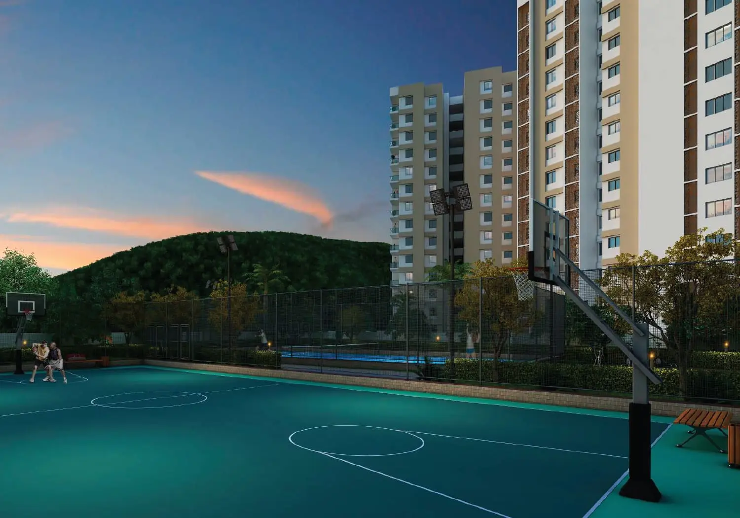 Outdoor Basketball Court